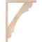 Ekena Millwork Olympic Block Smooth Bracket w/ Offset Brace, Douglas Fir, 3 1/2"W x 22"D x 30"H BKT0402X22X30OLY05SDF - alternate 3